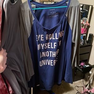 Torrid Raglan tee